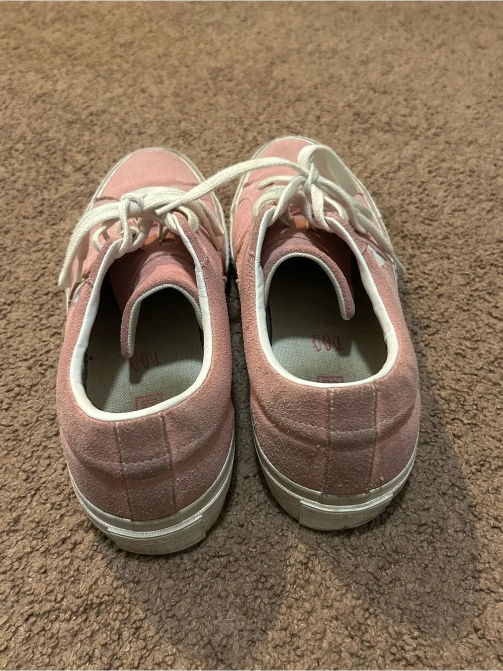 Men's One Star Pink Suede Converse - Picture 2 of 5